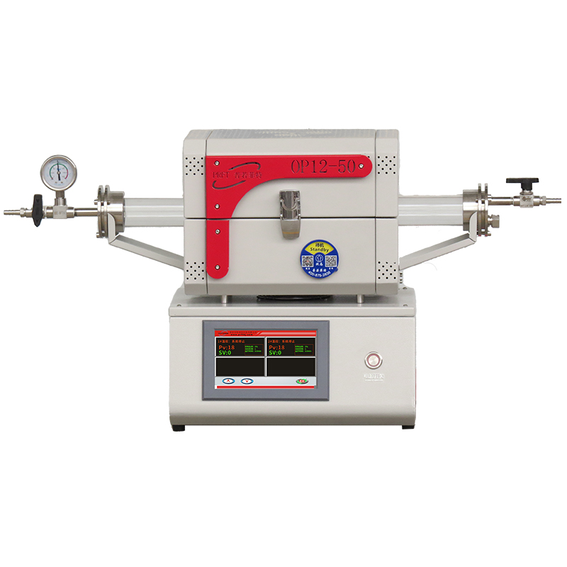 1200℃ 迷你雙溫區(qū)開啟式管式爐 OP-1200-TS2 (100+100mm)